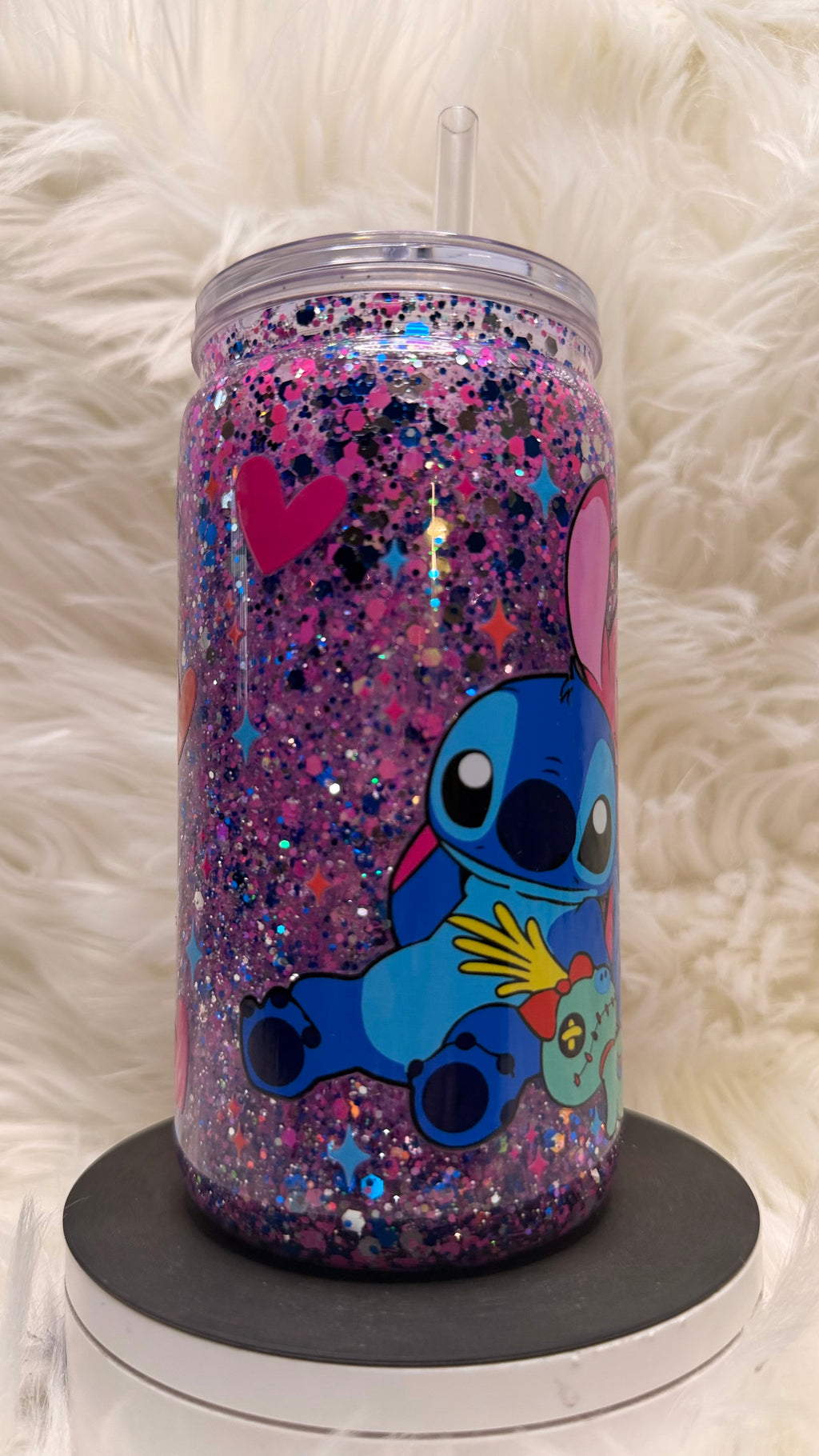Stitch Blue/Pink Custom Cup