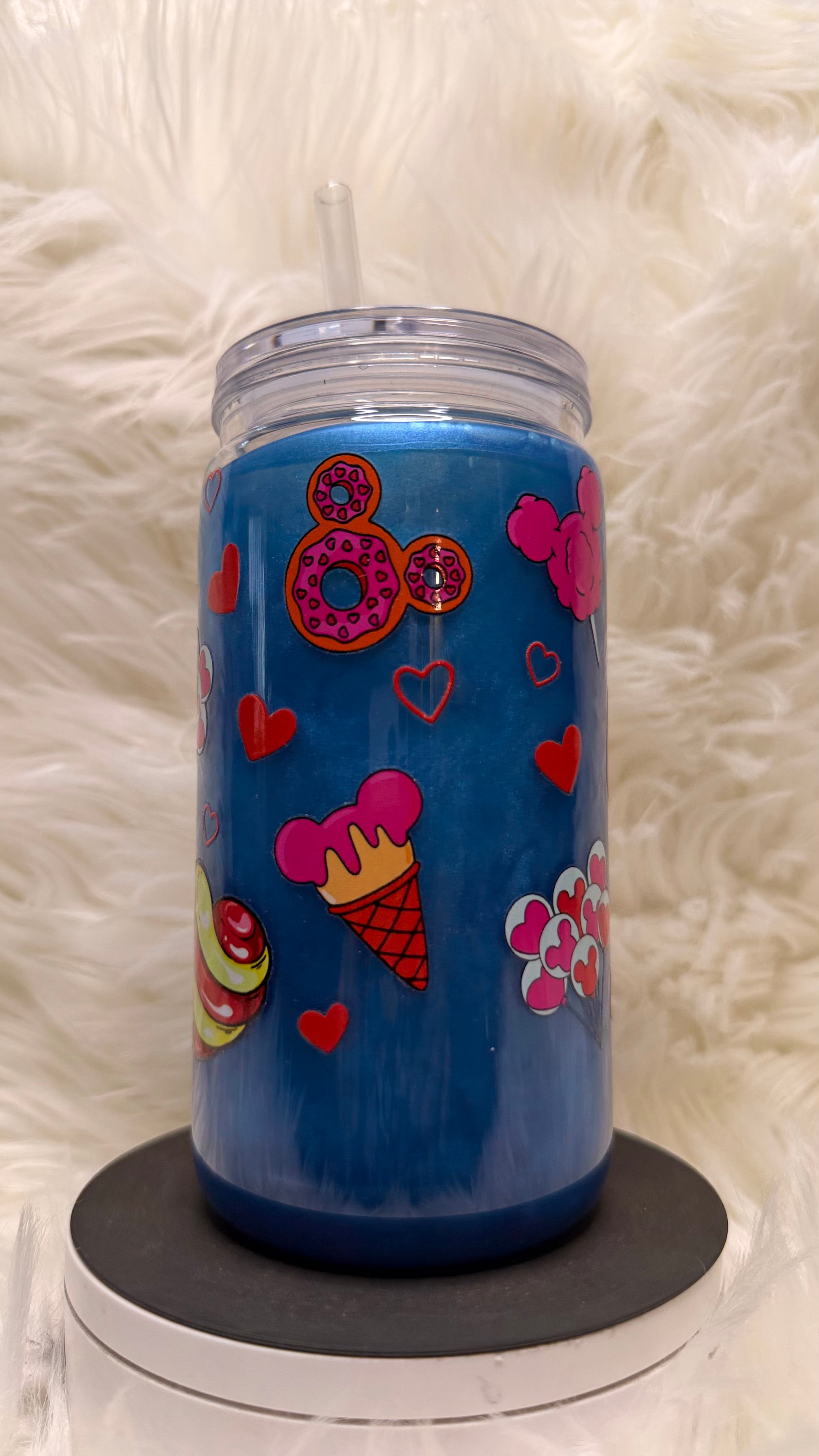 Stitch Blue Custom Cup