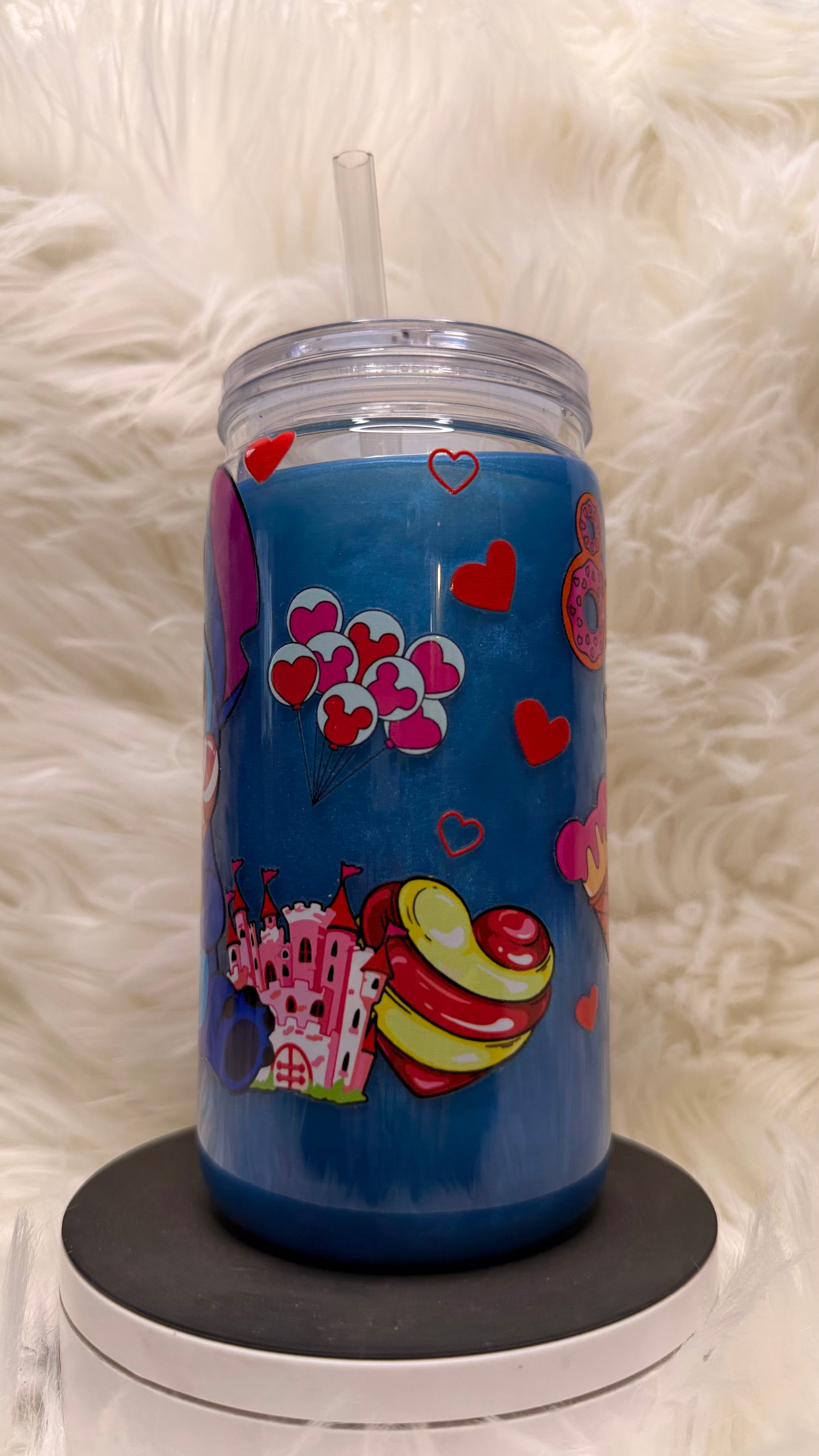 Stitch Blue Custom Cup