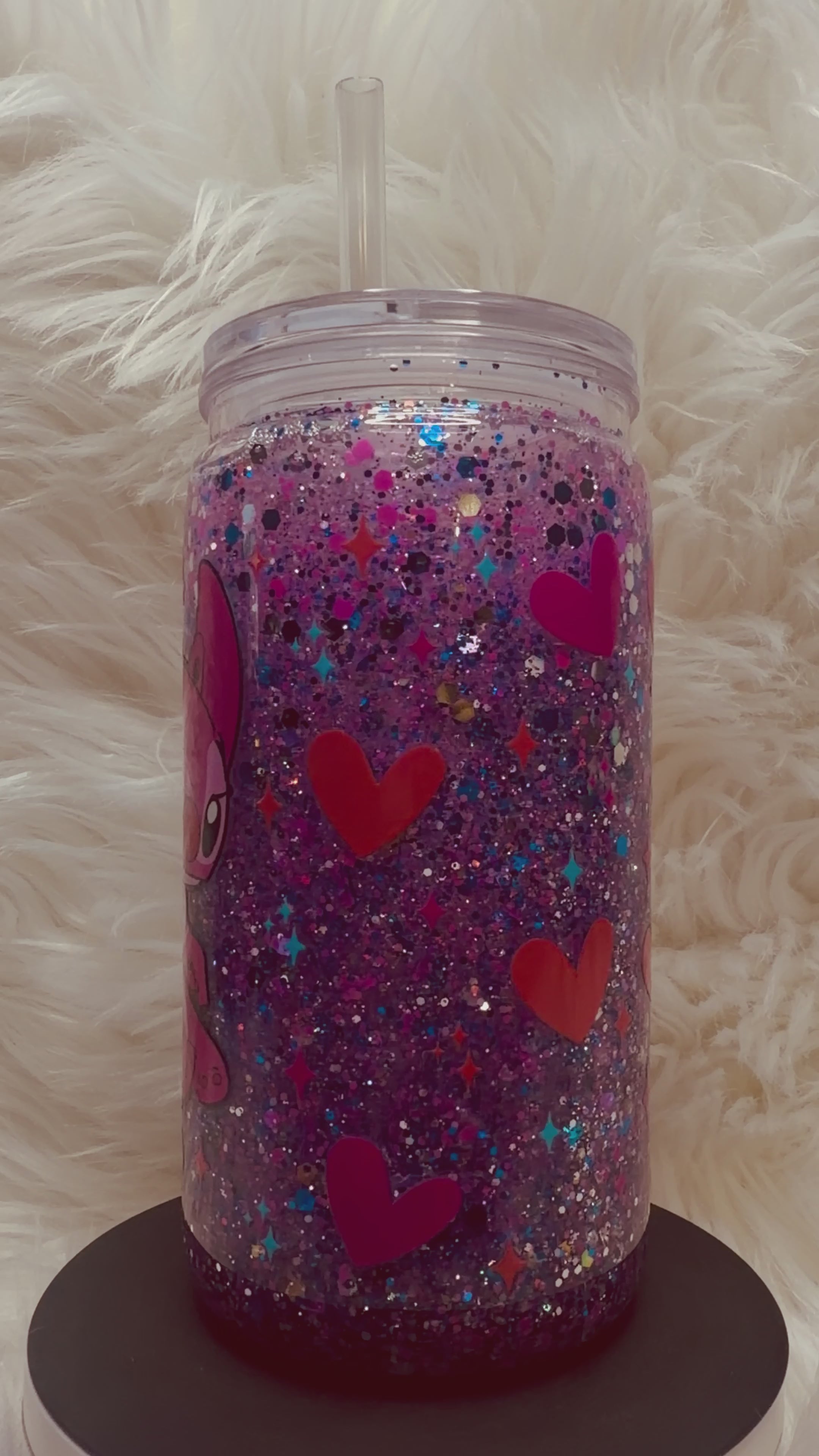 Stitch Blue/Pink Custom Cup